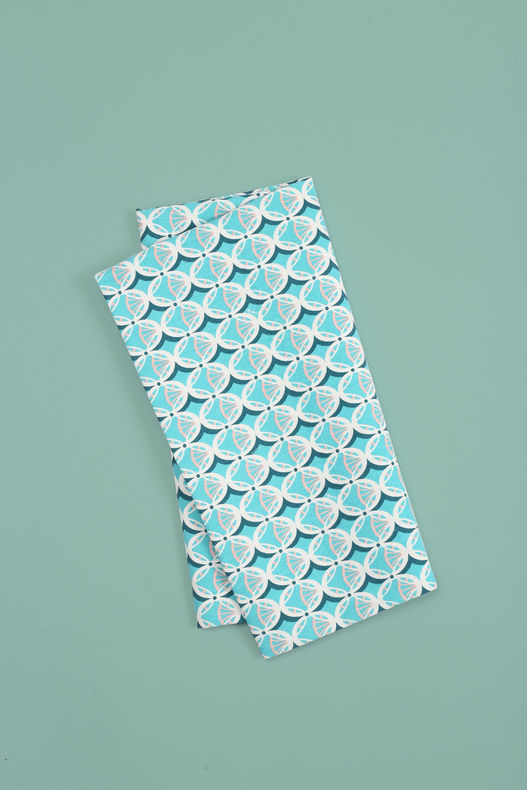 The Nikmat Collection Fabric Mint Drop Print