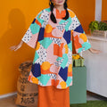 women top long kurung zipped eid raya event wear