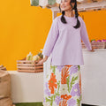 At The Market Collection Women Boxy Blouse Lilac - Umbi