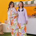 At The Market Collection Women Boxy Blouse Lilac - Umbi