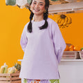 At The Market Collection Women Boxy Blouse Lilac - Umbi