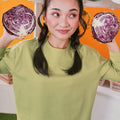 At The Market Collection Women Boxy Blouse Lime Green - Umbi
