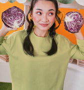 At The Market Collection Women Boxy Blouse Lime Green - Umbi