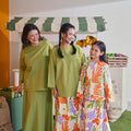 At The Market Collection Women Boxy Blouse Lime Green - Umbi