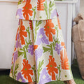 At The Market Collection Women Flare Skirt Fleur Print - Umbi