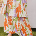 At The Market Collection Women Folded Skirt Fleur Print - Umbi