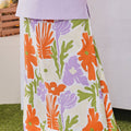 At The Market Collection Women Folded Skirt Fleur Print - Umbi