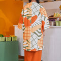 At The Market Collection Women Folded Skirt Orange - Umbi