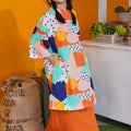 At The Market Collection Women Folded Skirt Orange - Umbi