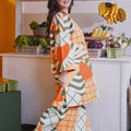 At The Market Collection Women Folded Skirt Sunflower Print - Umbi