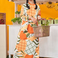 At The Market Collection Women Folded Skirt Sunflower Print - Umbi