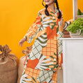 At The Market Collection Women Folded Skirt Sunflower Print - Umbi