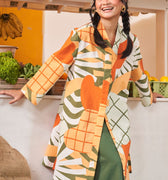 At The Market Collection Women Long Kebaya Blouse Sunflower Print - Umbi