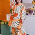 At The Market Collection Women Long Kurung Blouse Sunflower Print - Umbi