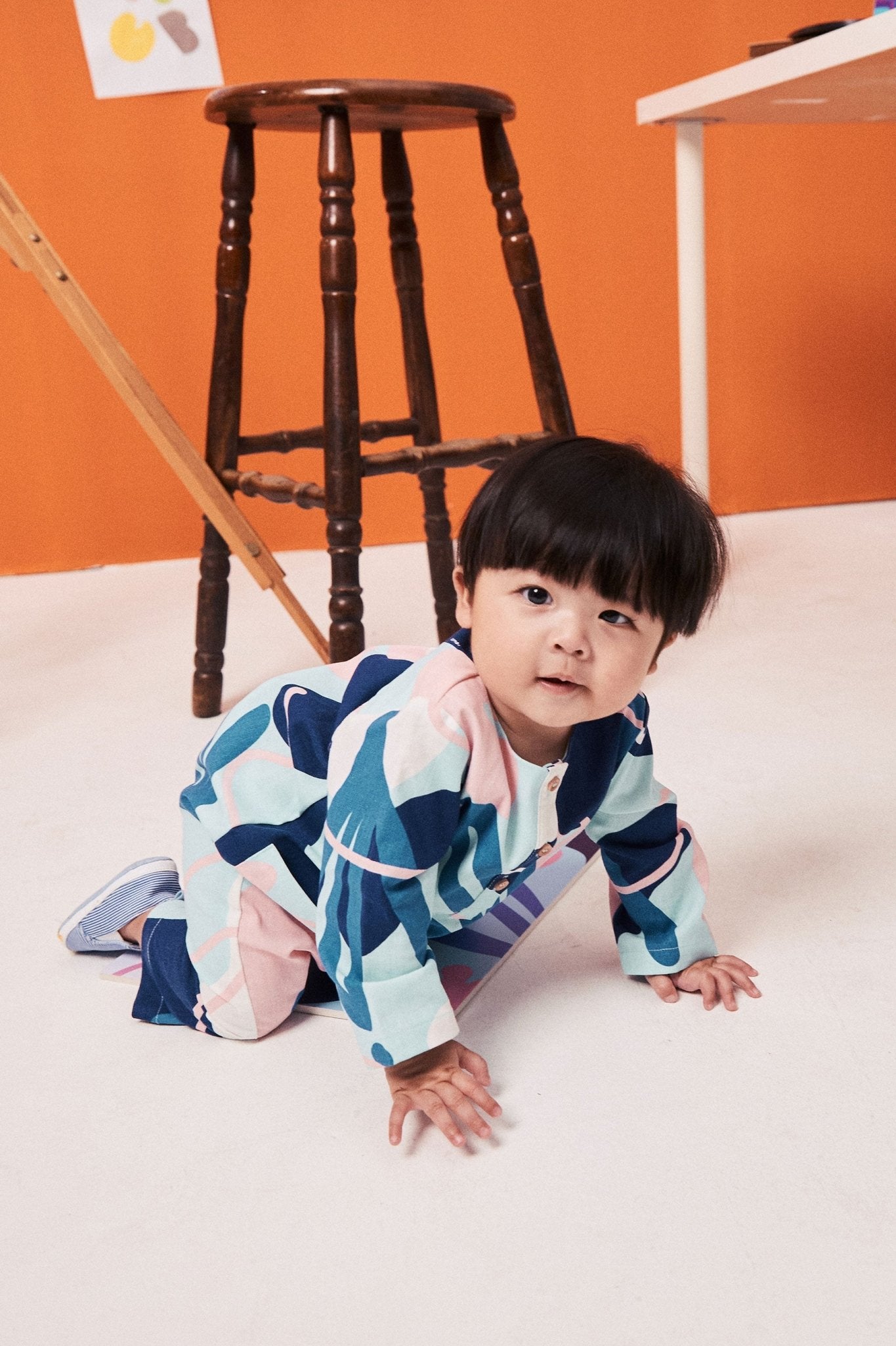 The Arte Baby Jumpsuit Monet Print - Umbi