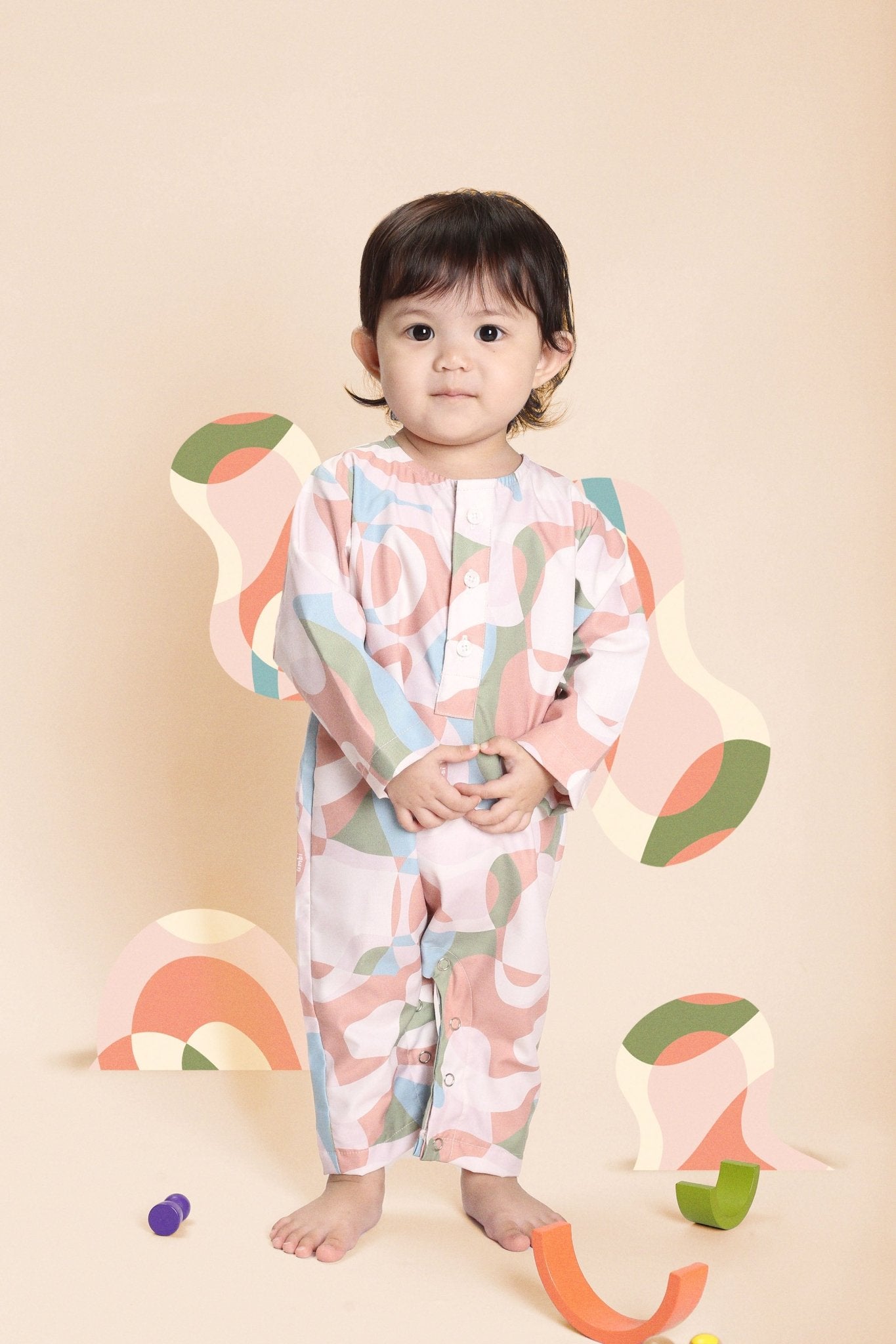The Baby Jumpsuit Series Aurora Print - Umbi