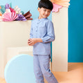 The Coral Fitted Pants Pigeon Blue - Umbi