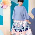 The Coral Flare Blouse Pigeon Blue - Umbi