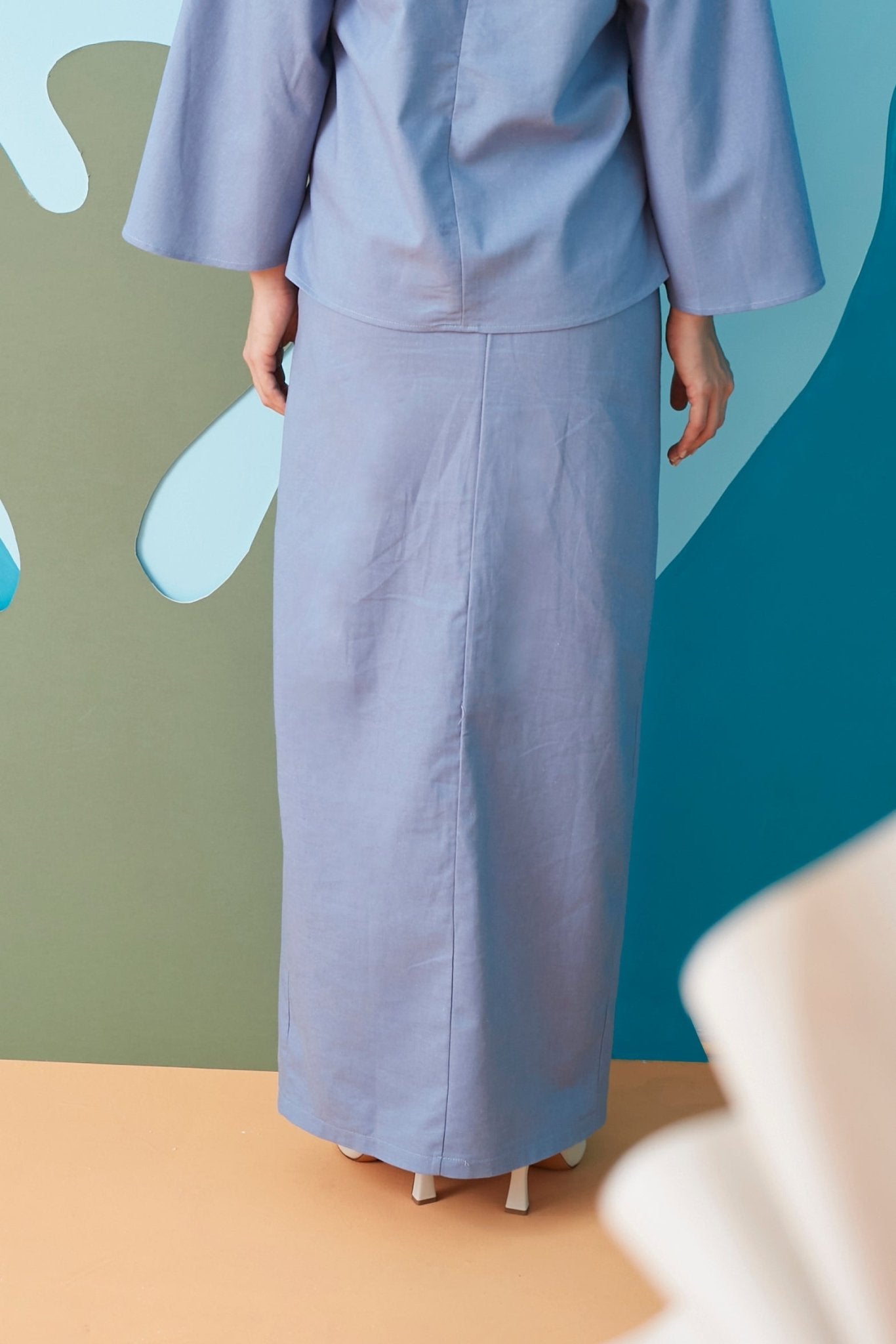 The Coral Women Classic Skirt Pigeon Blue - Umbi