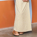 The Meriah Women Classic Skirt Checked Yellow - Umbi