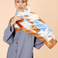 The Selesa Shawl Checked Orkid Print - Umbi