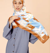 The Selesa Shawl Checked Orkid Print - Umbi