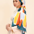 The Selesa Shawl Stonehenge Print - Umbi
