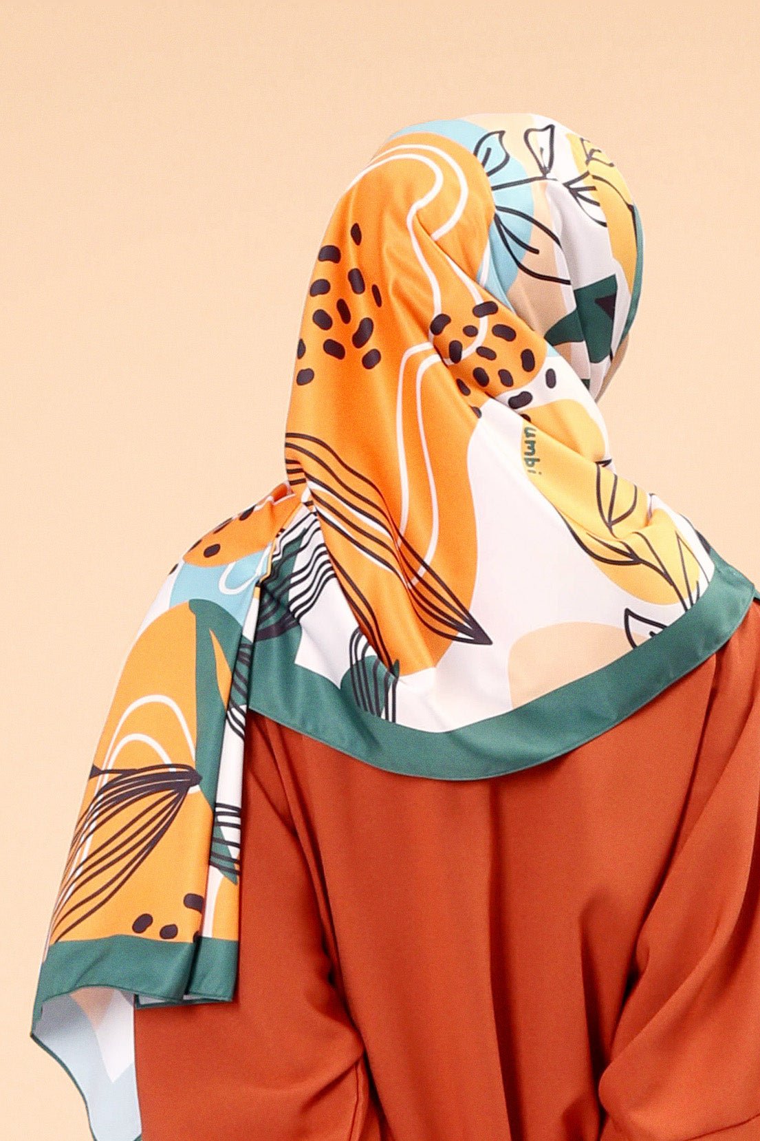 The Selesa Shawl Tangerine Print - Umbi